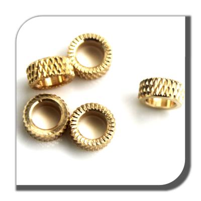 China Heavy industry china manufacturer custom brass round thumb knurled insert nut for sale