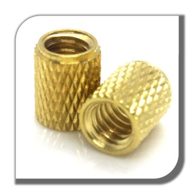 China Custom Heavy Industry M12 Brass Knurled Insert Nut For Cable Connector for sale