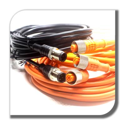 China Male to female waterproof automotive electrical plugs M12 3pin 5 pin male to female waterproof automotive electrical plugs for sale