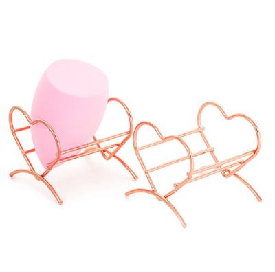 China heart shape cosmetic make up blender esponjas maquillaje makeup sponge holder 50*50mm for sale