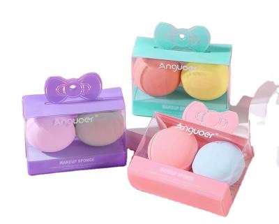 China Non Latex Polyurethane Hot Sale Mutil Color Shape Beauty Sponge 2pcs Set Cosmetic Puff And Packaging esponjas de maquillaje for beauty makeup sponge for sale