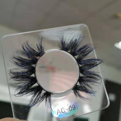 China Natural Soft Natural Hair 3D Wick Color False Eyelash Strips Eyelash Private Label Dramatic Attractive Colored Mink Lash Seller for sale