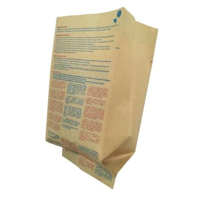 China Eco-friendly Biodegradable Food Grade Resealable Popcorn Seeds Packaging Bag Paper Microwave Popcorn Bag for sale