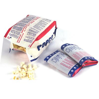 China Recycled Materials Microwave Oven Heat Pop Popcorn Paper Packaging Bag With Electronic Heat Transfer Film High Noise Rate Popcorn Paper Bag for sale