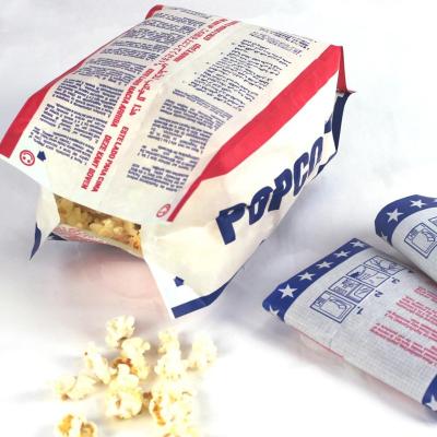 China Food Grade Manufacturer Direct Supply Sealable Biodegradable Microwave Popcorn Biodegradable Paper Packaging Bags With Susceptor Film Inside for sale