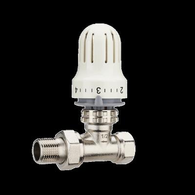 China General Baiyilun Thermostatic Radiator Valves (TRV) with Well Designed White Head trvs floor heating system for sale