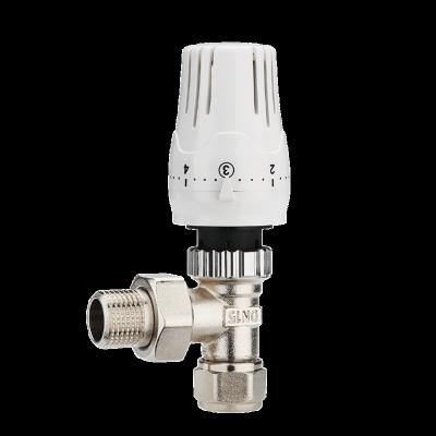 China General Baiyilun Thermostatic Radiator Valves forged brass angle valve for floor heating system thermal valve for plastic manifold for sale