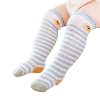 China Breathable Baby Bumps Canvas Princess Kids Sockken Children Leg Warmer Spring Summer Boy Girls Cavity Sock Infant Long Cotton Knee High for sale