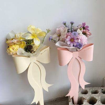 China Custom Recyclable Round RM Round Single Flower Tapered Kraft Paper Gift Box Custom Recyclable Luxury Flower Box for sale