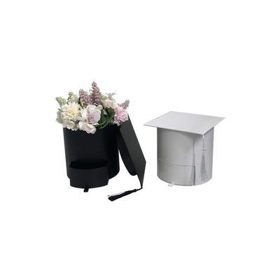 China RM Graduation Season Doctor Hat Flower Box Flower Arrangement Recyclable Hat Box Graduation Flower for sale