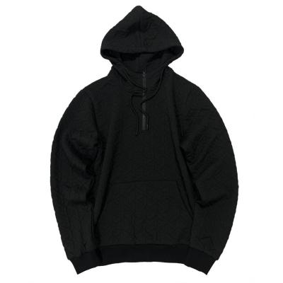 China Anti-Wrinkle Half Zipper Men's Hoodies Simple Color Oversized Pullover Pullover Custom Wholesale OEM Hoodies for sale