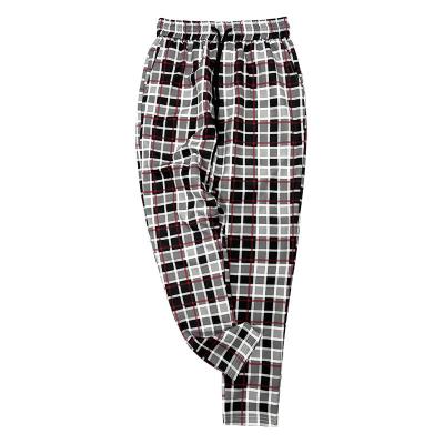 China Free Sample Anti-Static Men's Long Casual Sport Pants Plaid Drawstring Gym Jogger Sporty Running Sweatpants With Pocket for sale