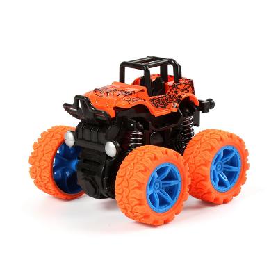 China Hot Sales Orange Children's Toy Four-wheel Drive Vehicle Inertial Off-Road Stunt Ride Rolling 4WD Toy Car for sale