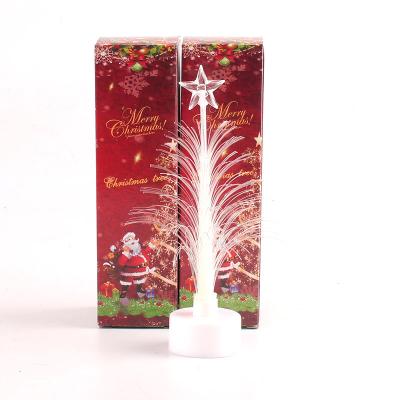 China Wholesale High Quality Colorful Fiber LED Holiday Christmas Party Decoration Night Lights Fiber Flashing Trees for sale