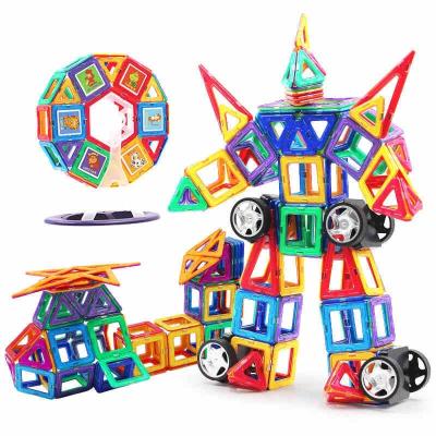 China Educational Creative Colorful 30pcs 3D Construction Puzzle Practical Ability Building Block Toy Magnetic Toys Set For Children for sale