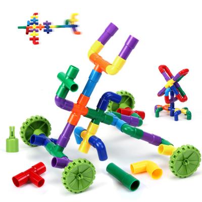 China Wholesale high quality high quality plastic pipe DIY building block children's creative educational toys for sale