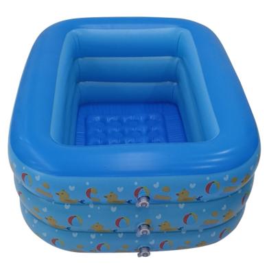 China New Summer 125cm PVC Pools Outdoor Portable Indoor Portable Folding Equipment PVC Inflatable Kids And Adult PVC Swimming Pools for sale