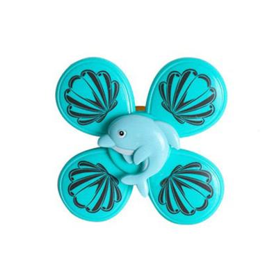 China Bring The Cartoon Happy Marine Animal Children Sucking Disc Rotary Table Amusement Gyro Bath Water Toys for sale