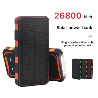 China Fast charging support bestsellers 2020/2021 solar power bank radio solar pawerbank 20000mah high capacity 20000mah charger for sale