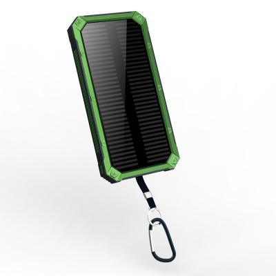 China Fast solar power bank 10000mah solar phone charger factory supply support charging pawar bank for sale