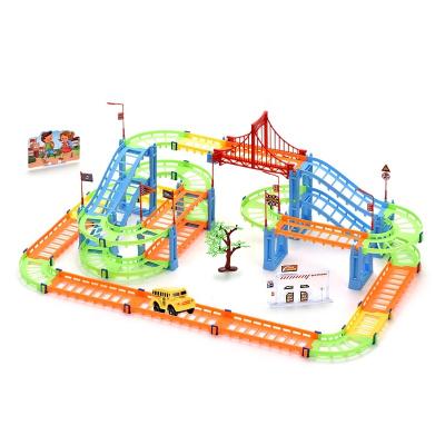 China Wholesales Building Toy Electric Blocks Rail Car Toys Bricks DIY Self Reinforcement for sale