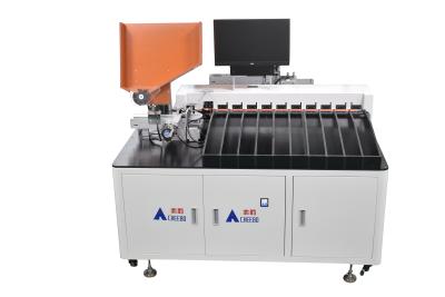 China Single Cylindrical Lithium Battery Pack Sorting Machine with 10 Gear and Automatic QR Code Sorting 1700*1000*1250MM for sale