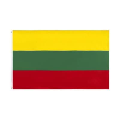 China OEM 1 pc available ready to ship 3x5 ft 90x150cm Lt Lietuvos Respublika Republic of Lithuania Flag LTU (Long Term Unemployment) for sale