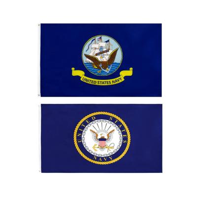 China Wholesale Wholesale Ready To Ship 3x5ft 90x150cm USA US Navy Military Flag for sale