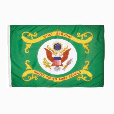 China Hang 1 PC Available Ready To Board 3x5ft 90x150cm US Army Retired Flag for sale