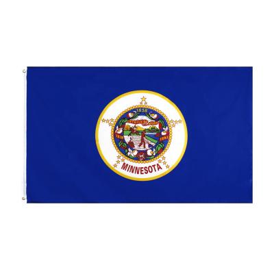 China Wholesale Wholesale Ready To Ship 100% Stock 3x5 ft Polyester USA Minnesota State Flag for sale