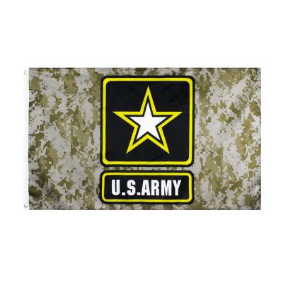 China Wholesale 3x5 Ft 100% Polyester USA Camouflage US Army Military Flag for sale