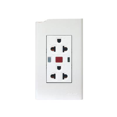 China WD932 16A 250V GFCI Residential / General Purpose Ground Duplex Universal Receptacle for sale