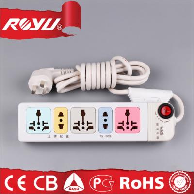 China Residential / Multi-Purpose Extension Cord New Rechargeable Design , Electric Power Plastic Flat Extension Cord for sale