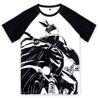 China Raglan sleeve polyester anti-pilling t-shirt custom anime graphic t-shirts for sale