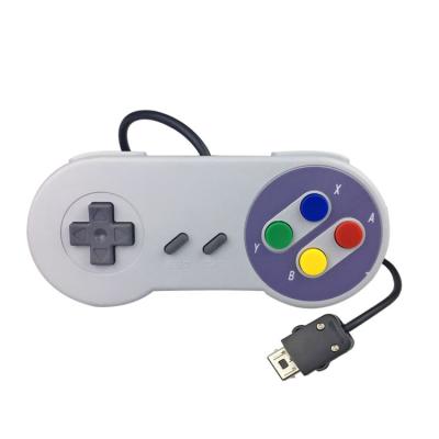 China Mini SNES controller wii wired gamepad for SNES classic wired controller with ABS material joystick for SNES joypads for sale