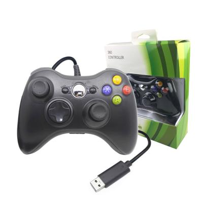 China High quality ABS stock wired gamepad for XBOX360 controller for sale