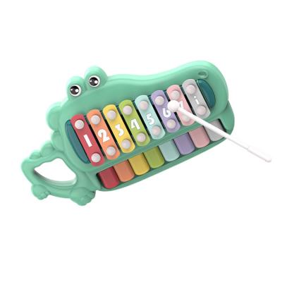 China Environmental Colorful Music Toys Shape Musical Instrument Crocodile Toys Educational Music Keyboard For Children for sale