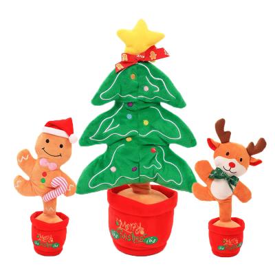 China With Music and Light Trend Toys 2022 Talking Christmas Dancing Plush Toys Animals Repeat Stuffing Doll Singing Dancing Soft Plush Toy For Sale for sale