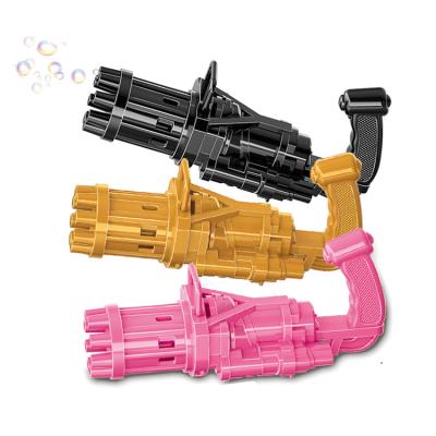 China Outdoor Game Game Bubble Gatling Gun Toys Summer Soap Gift Kids Bubble Shooter Bazooka Bubble Outdoor Automatic Gun For Kids for sale