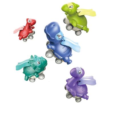 China Creative Friction Dinosaur Toy Car Pressure Inertia Cloak Dinosaur Toy Model 5PCS Dinosaur Sliding Vehicle Toys Inertia Dinosaur Toy For Sale for sale