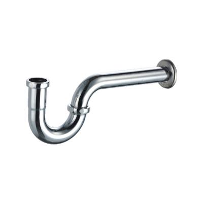 China Modern C-1050 Chrome Plating Stainless Steel With Hekagonal Zinc Bathroom Siphon Sink Kitchen P Trap Pack for sale