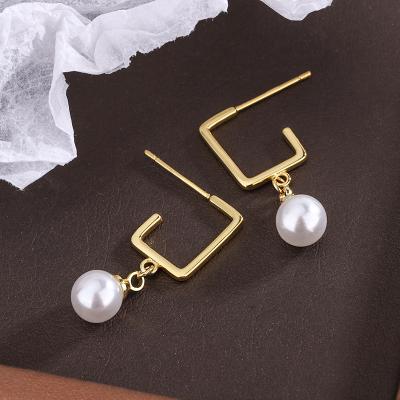 China European and American retro pearl earrings stud earrings female Korean style FASHIONABLE luxury high-end personality niche light temperament for sale