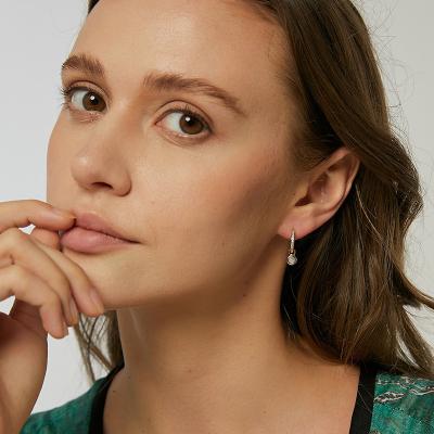 China FASHIONABLE daily gold plating ear clip zircon soft earrings small and exquisite European and American simple high sense earrings real for sale