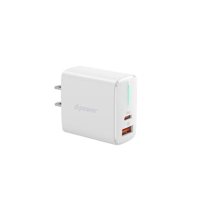 China 2 Ports Products Wall Cell Phone PD 20w Private Models QC 3.0 Quick Charger Type C And USB Phone Charging for sale