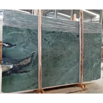 China Modern Cheap Price Big Natural Stone Empress Taiwan Flowers Empress Green Serpentine Green Marble for sale