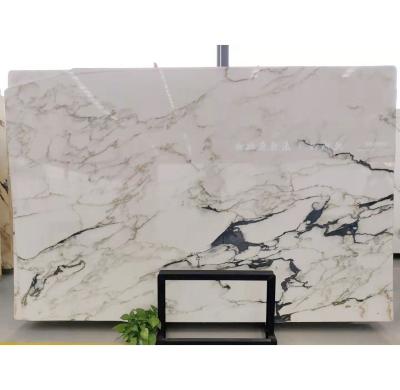 China Good Price Italy Calacatta Modern Slabs Tiles New Calacatta Oro White Marble for sale