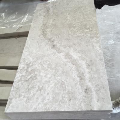 China China Modern Popular Cross Cut Honed White Wood Vein Marble For Wall And Floor for sale