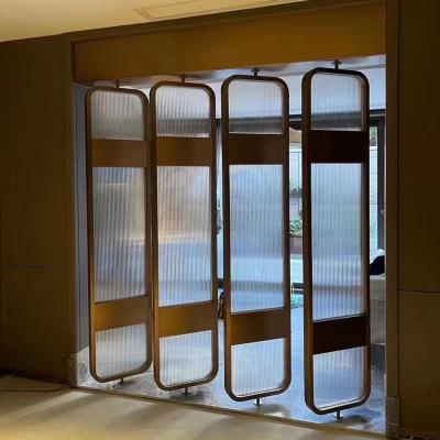 China Affordable Hot Selling Glass Screen Room Dividers Glass Partition American Style Stainless Steel Material for sale