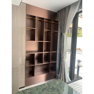 China Foshan Factory Modern European Custom Expandable Storage Rack Book Crates Book Shelves Metal Books Cabinet for sale