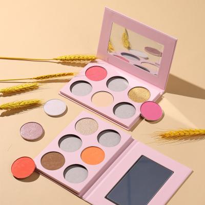 China Waterproof Cosmetics Shimmers Private Label Face Highlighter Makeup Contour Bar Palette for sale